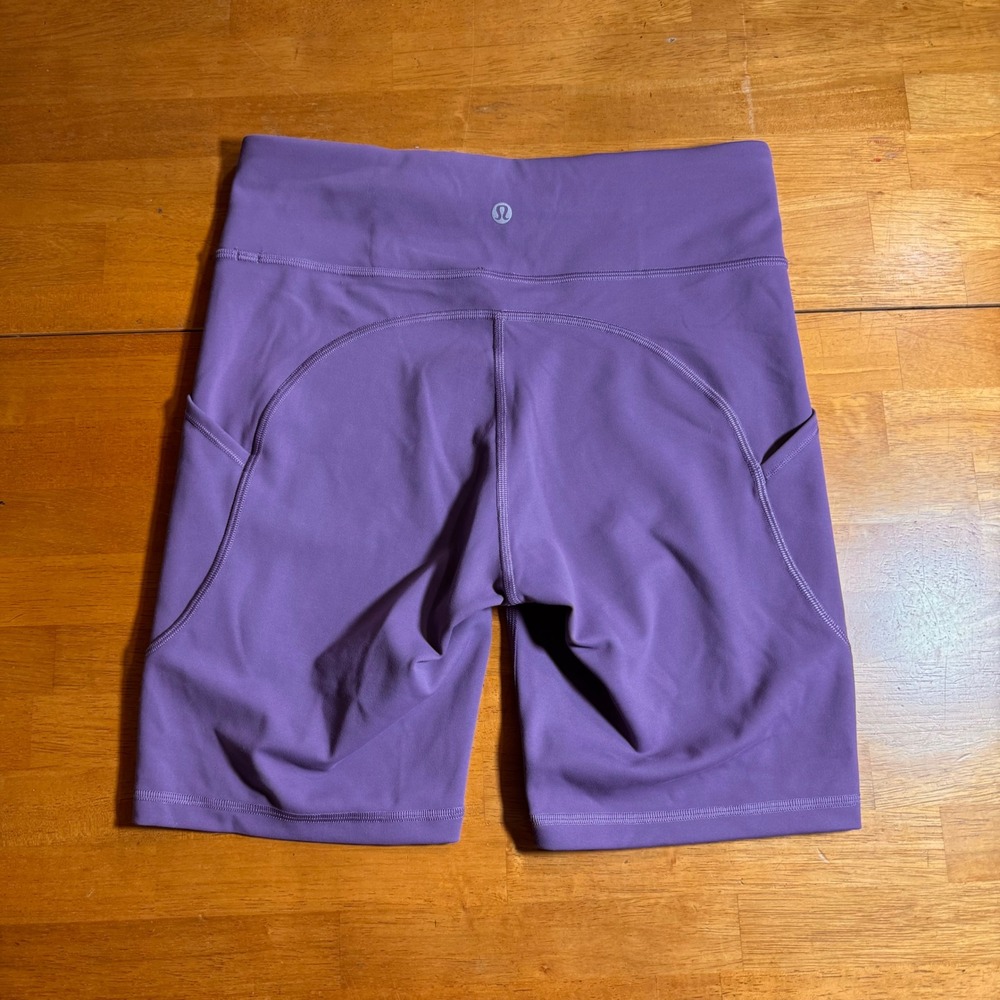 Lululemon Athletica Invigorate High Rise Shorts Size 8 Athleisure Granola Yoga